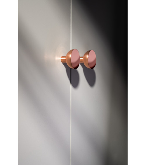 Pomello per mobile in rame LUNA M maniglia design