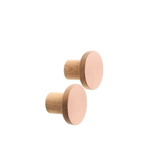 Appendiabiti in legno e rame COPPER