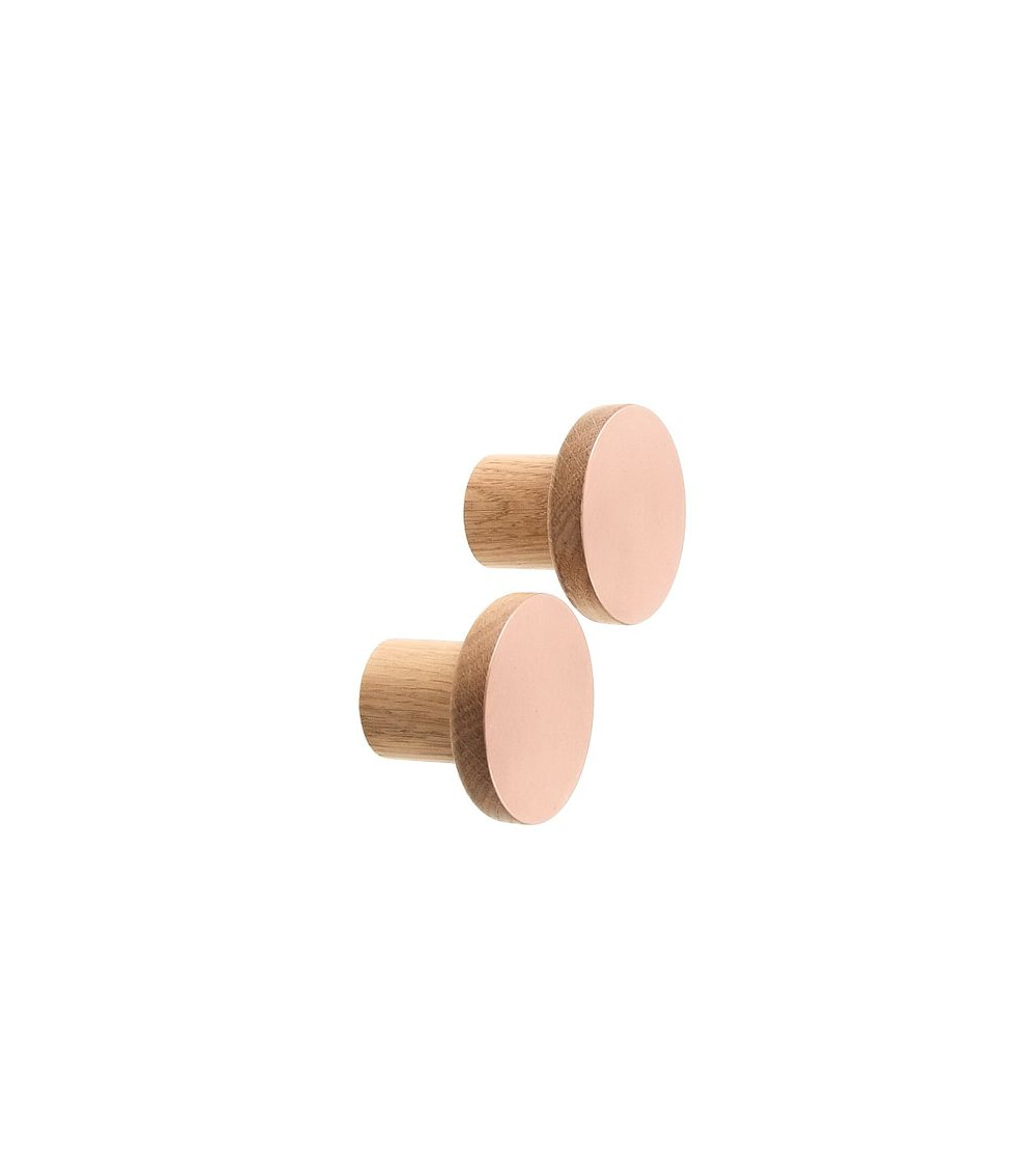 Appendiabiti in legno e rame COPPER