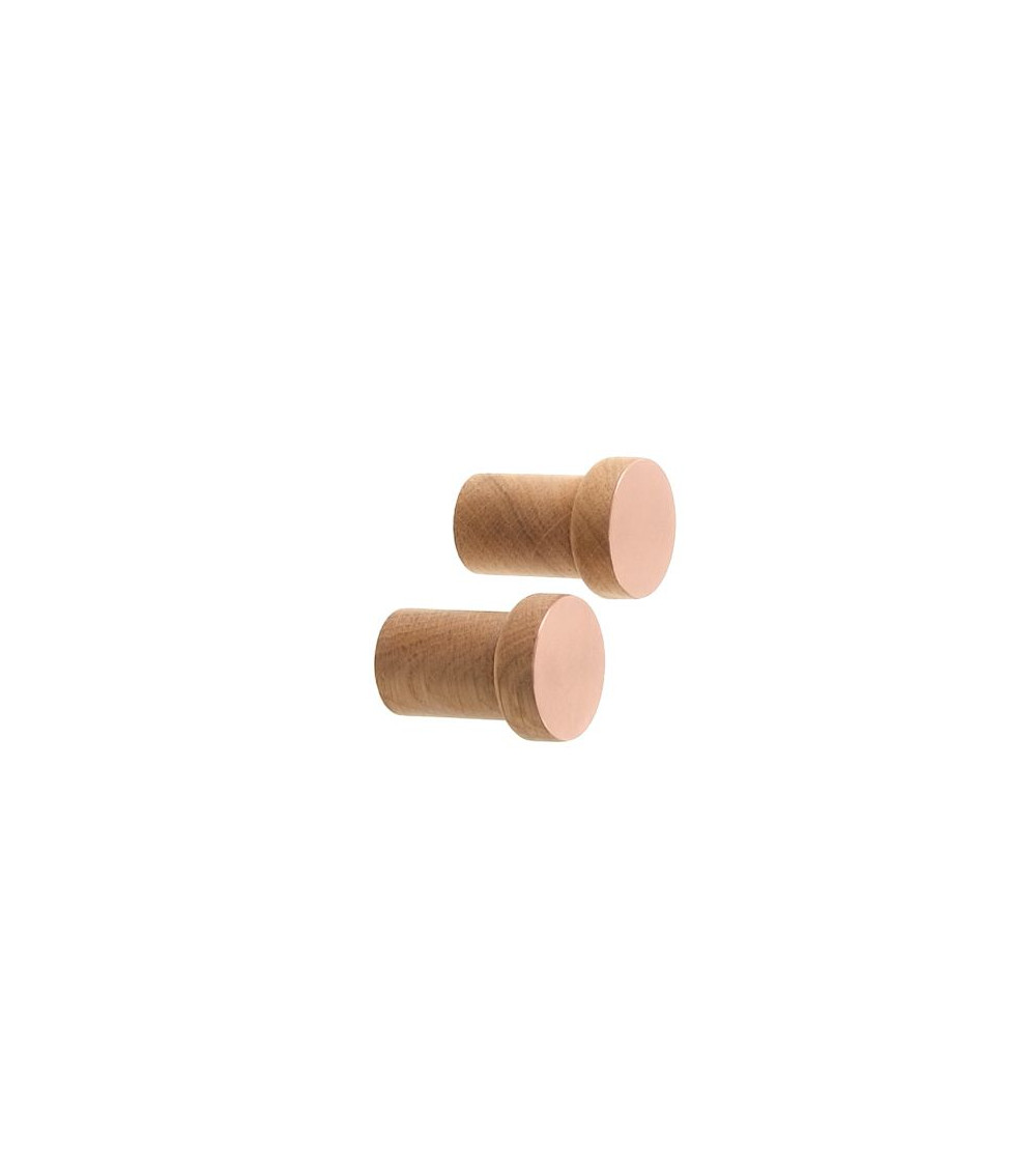 Appendiabiti in legno e rame COPPER xs