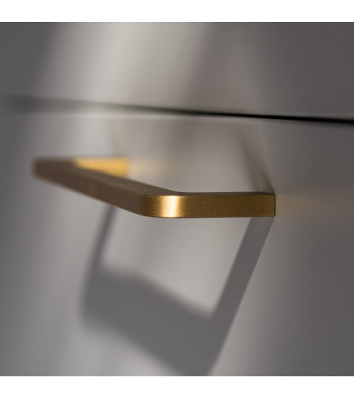 Maniglia per mobile in ottone spazzolato ISA design
