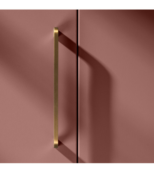 Maniglia per mobile in ottone spazzolato ISA design