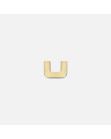 Maniglia per mobile in oro lucido ISA XS maniglia design