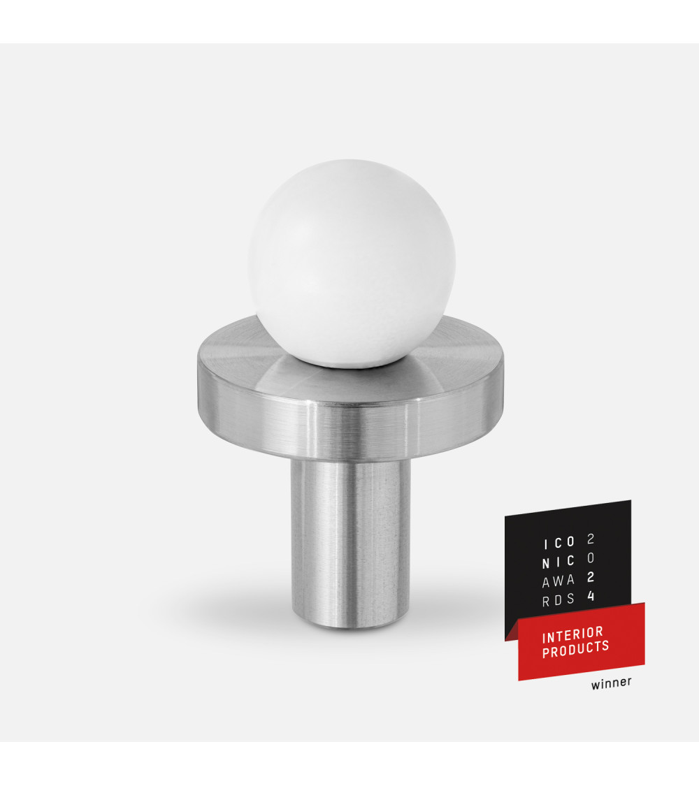 Pomolo per mobile in ottone POLA WHITE design