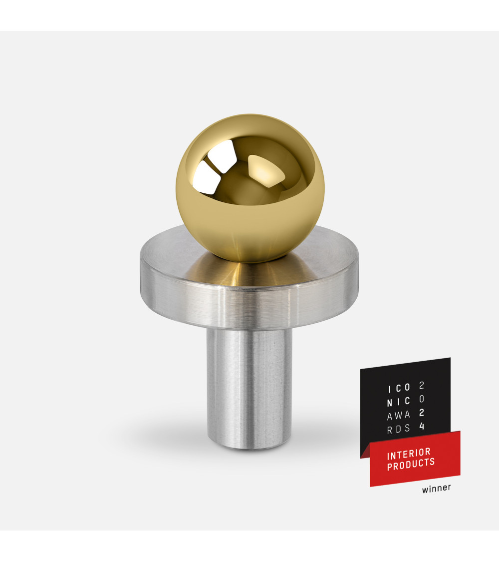 Pomolo per mobile oro lucido/cromo lucido POLA design