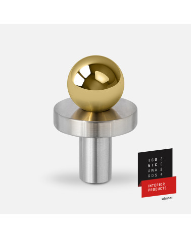 Pomolo per mobile oro lucido/cromo lucido POLA design
