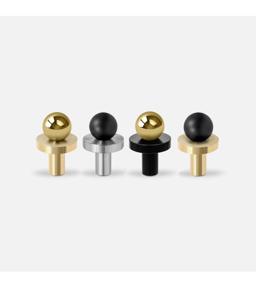 Pomolo per mobile oro lucido/cromo lucido POLA design