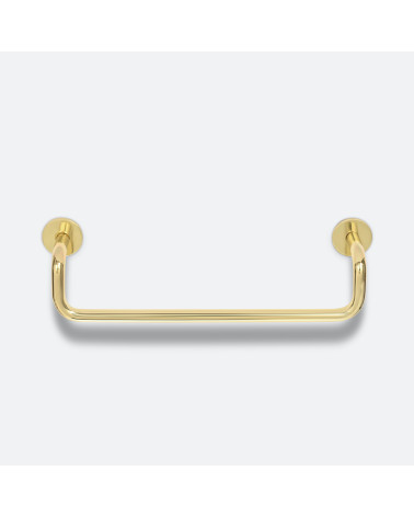 Maniglia per mobile oro lucido AVA M verniciata design vista frontale