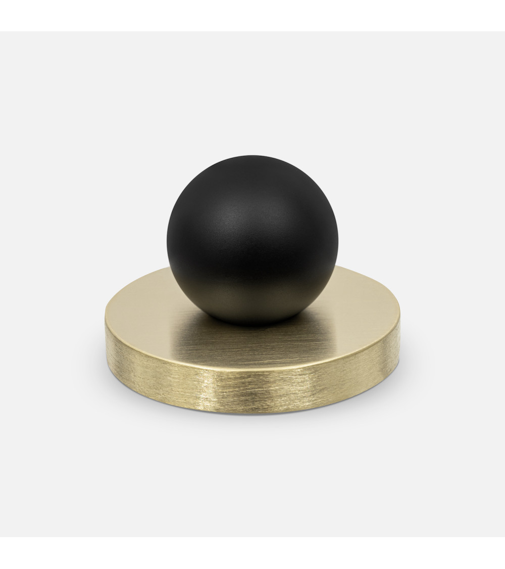 Pomolo per mobile oro opaco/nero MONA design