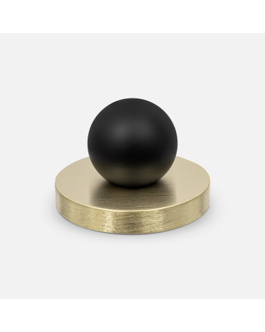 Pomolo per mobile oro opaco/nero MONA design