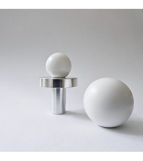 Pomello per mobile bianco ODETE maniglia design