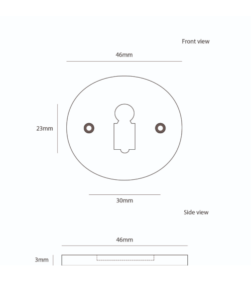 Rosetta per porta CDF chiave OB-326 – ferramenta design
