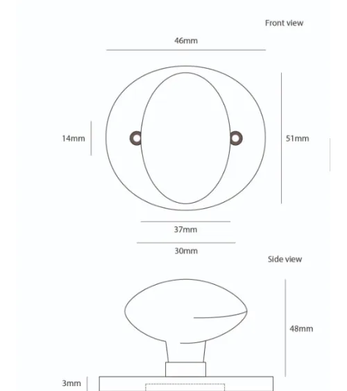 Pomello porta ruggine in ferro 1018 - maniglia design