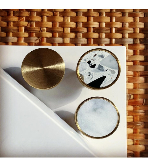 Pomolo per mobile in ottone 01 maniglia design