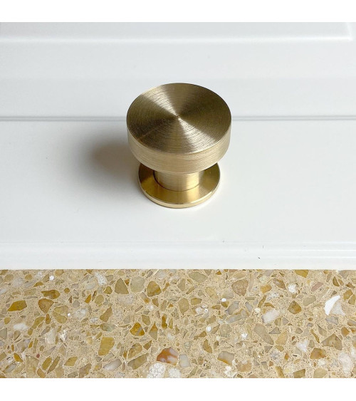 Pomolo per mobile in ottone 01 maniglia design