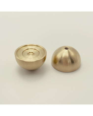 Pomello per mobile in ottone 02 maniglia design vista frontale