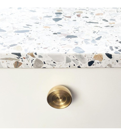 Pomolo per mobile in ottone 02 maniglia design