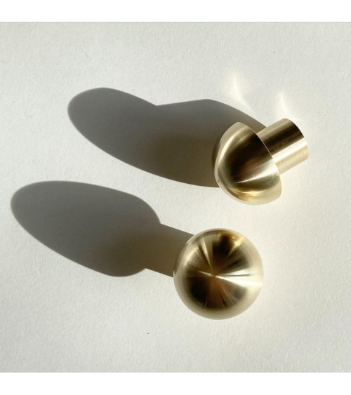 Pomolo per mobile in ottone modello 03 maniglia design