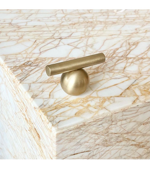 Pomolo per mobile in ottone modello 04 maniglia design
