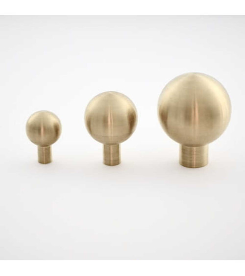 Pomello per mobile in ottone a sfera maniglia design