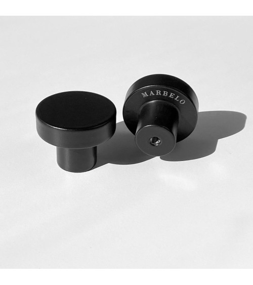 Pomello per mobile nero in acciaio inossidabile maniglia design