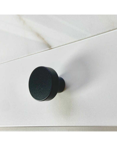 Pomello per mobile nero in acciaio inossidabile maniglia design
