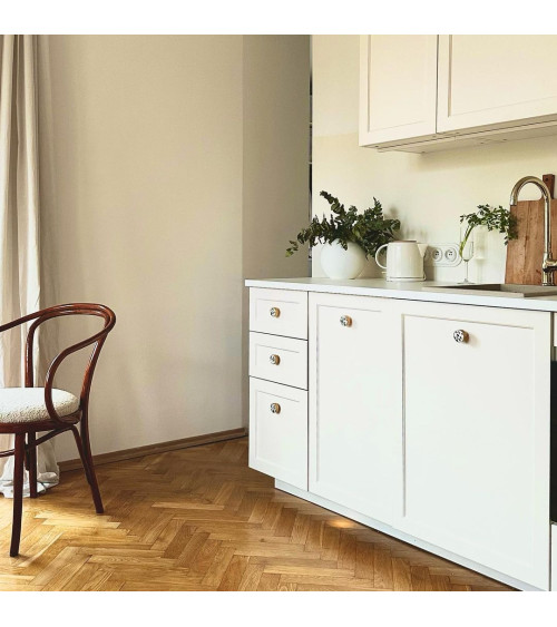Pomolo per mobile in ottone e Terrazzo maniglia design