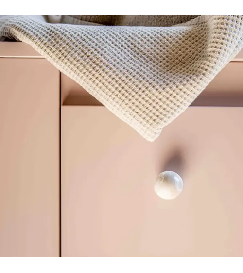 Pomello per mobile in legno di faggio Grigio design