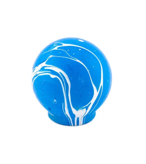 Pomello per mobile in legno di faggio Blu Azzurro maniglia design