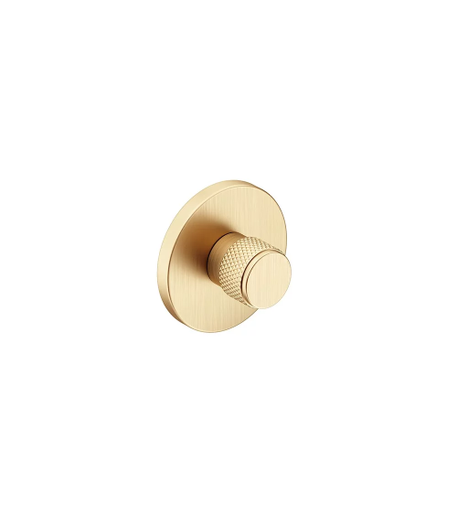 Rosetta con texture oro opaco Time maniglia design