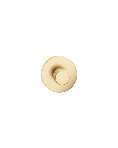 Rosetta con texture oro opaco Time maniglia design vista frontale