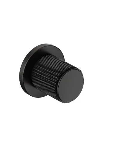 Pomello per porta con texture nera Time maniglia design