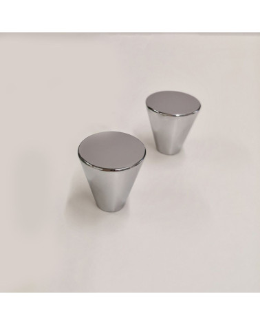 Pomello per mobile cromo lucido AMBIENT maniglia design vista inclinata