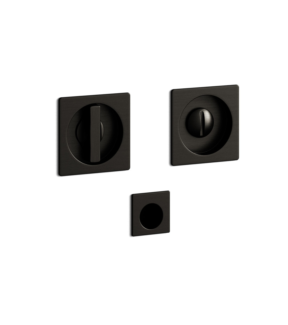 Maniglia per porta grafite incassata con serratura, per porta scorrevole, MANDELLI 1108TN/S - maniglia design