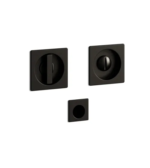 Maniglia per porta a scorrimento in nichel laccato incassata con serratura, MANDELLI 1108TN/S - maniglia design