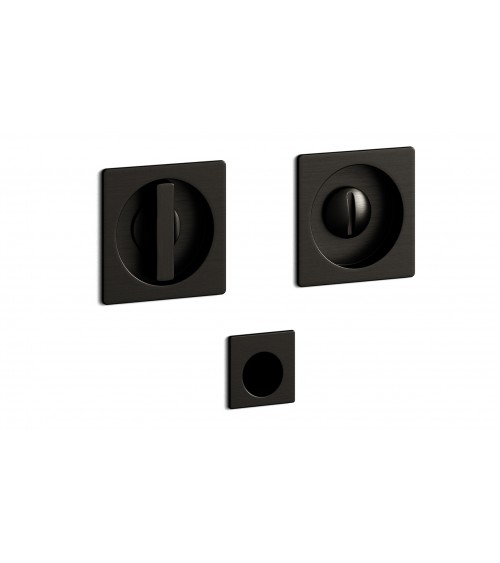 Maniglia per porta scorrevole in nichel satinato incassata con serratura, MANDELLI 1108TN/S - maniglia design