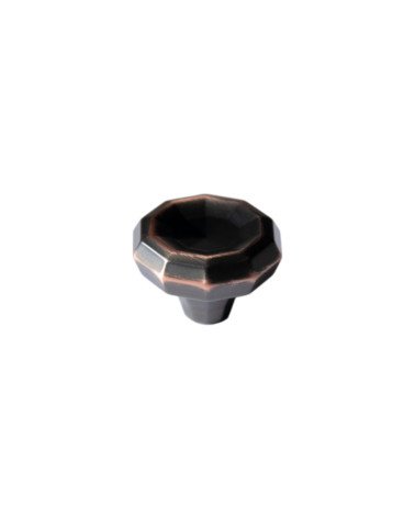 Pomello per mobile bicolore bronzo e rame CAMPANA maniglia design