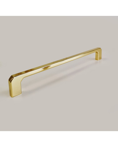 Maniglia per mobile oro lucido CAMPANA maniglia design leggermente di traverso