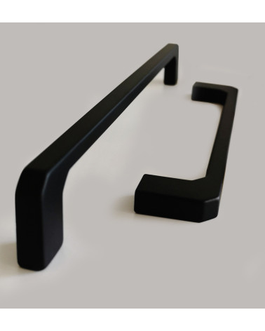 Maniglia per mobile nera CAMPANA maniglia design vista ravvicinata