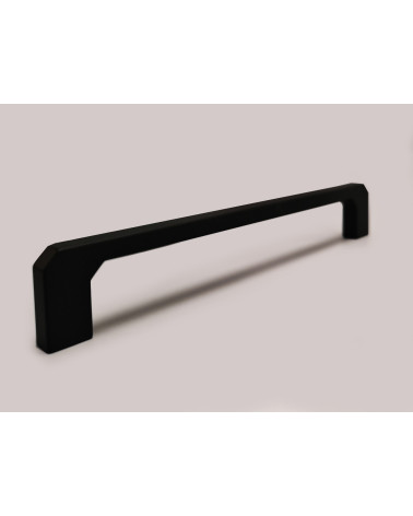 Maniglia per mobile nera CAMPANA maniglia design leggermente di traverso