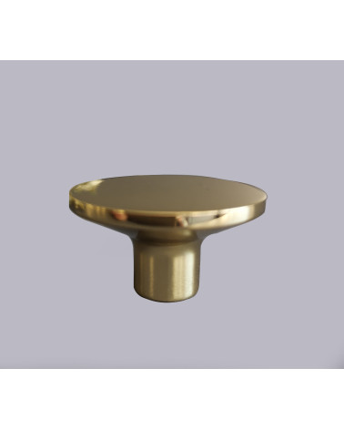 Pomello per mobile oro lucido ASTRO maniglia design vista frontale