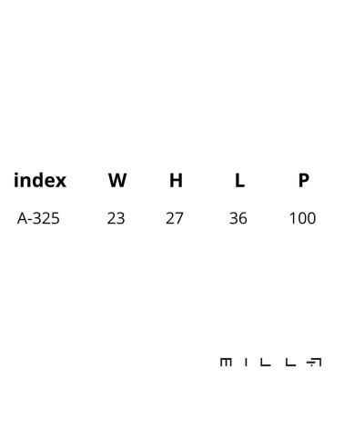 Pomello per mobile NAPOLI con dimensioni