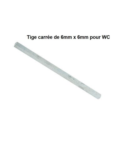 Asta quadra da 6mm di spessore per WC