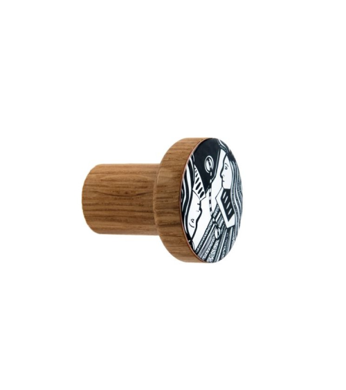 Appendiabiti da parete in legno smaltato COSMOS