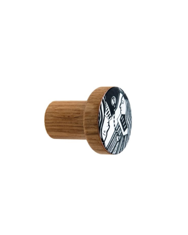 Appendiabiti da parete in legno smaltato COSMOS