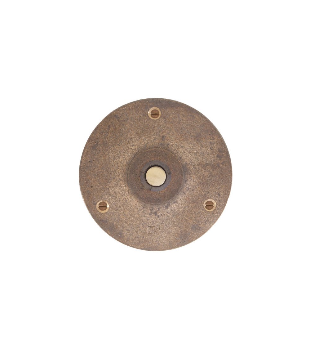 Campanello rotondo Dauby Pure in bronzo - pulsante campanello 90RO