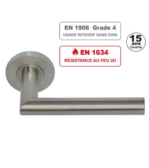 Maniglia per porta ALTESSE in acciaio inox 304 Grado 4 resistente al fuoco