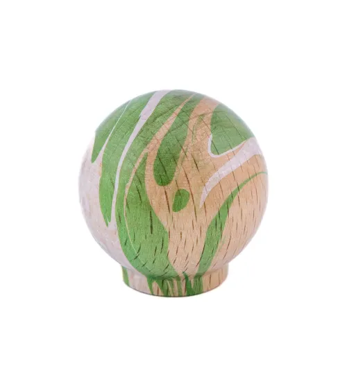 Pomello per mobile in legno di faggio Verde Ebru