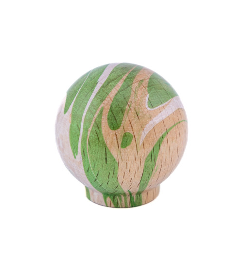Pomello per mobile in legno di faggio Verde Ebru