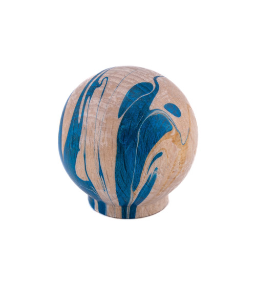 Pomello per mobile in legno di faggio Azur Chino Ebru